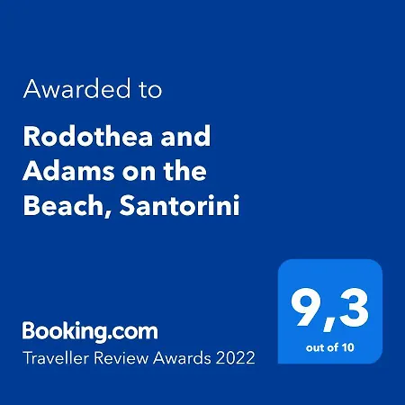 Rodothea And Adams On The Beach, Santorini *