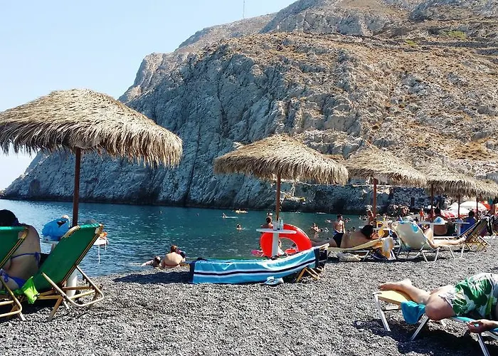 Rodothea And Adams On The Beach, Santorini