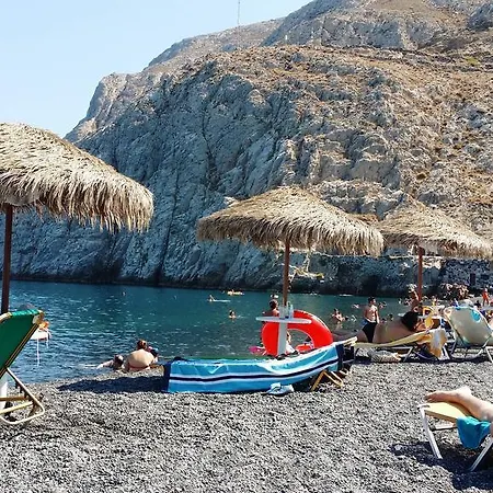 Rodothea And Adams On The Beach, Santorini